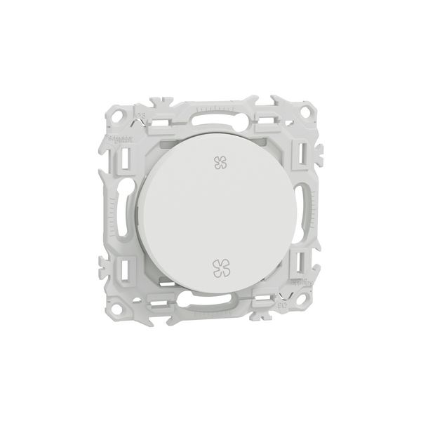 Interrupteur ou poussoir 10AX S920233 VMC 2 vitesses Odace Schneider - Blanc craie