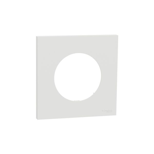 Plaque de finition 1 poste S920702 Odace Schneider - Blanc craie