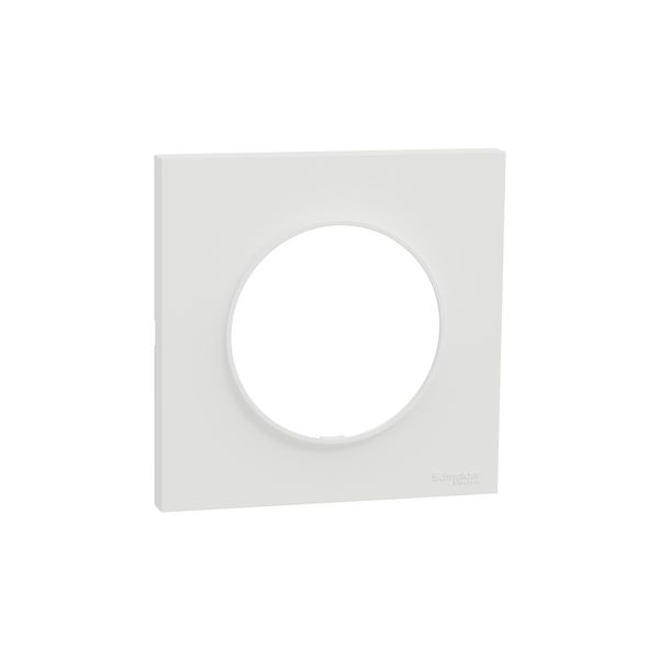 Plaque de finition 1 poste S929702 Odace Origine Schneider - Blanc