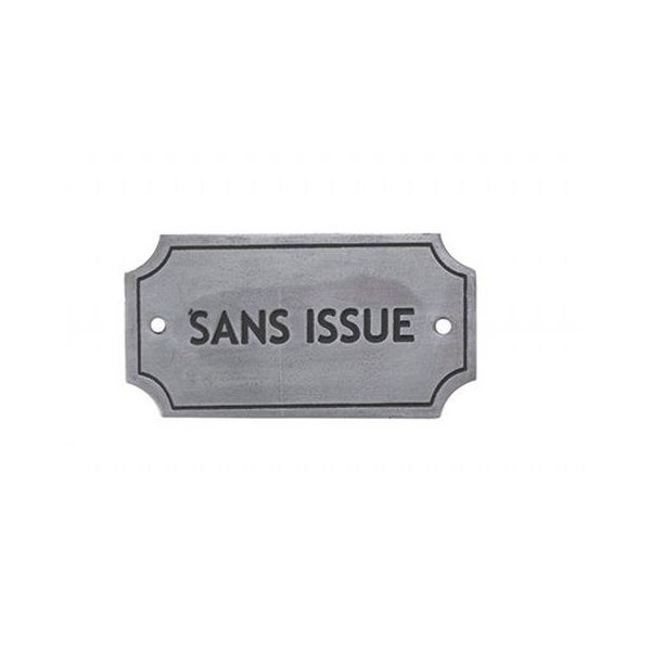 Plaque de porte métal sans issue