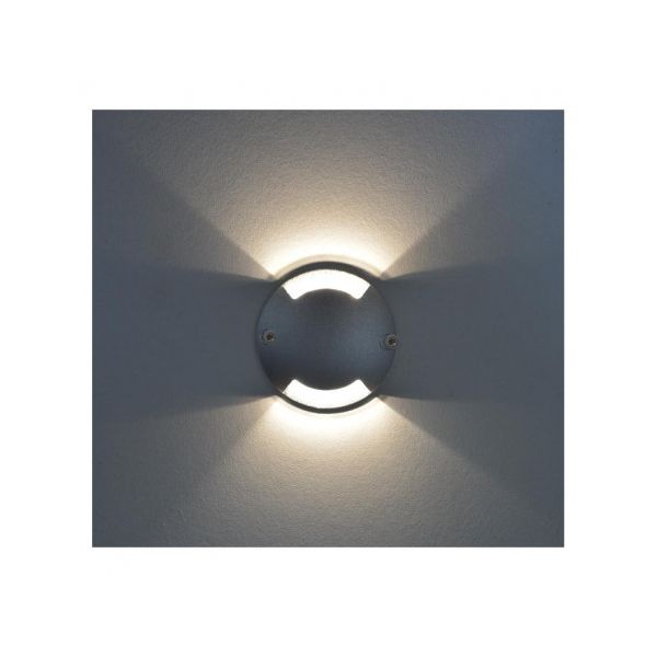 Spot LED Balise Rond 2 diffuseurs 1W 4000°K - Vision-EL - 70782