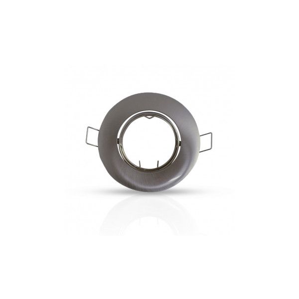 Support plafond Rond Orientable Argent Ø92 mm