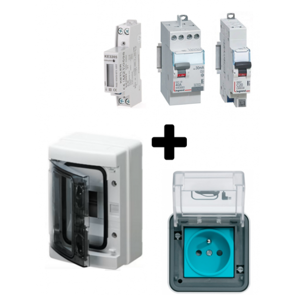 Pour recharger votre véhicule électrique retrouver nos kit recharge prise Witty avec un compteur MID pour comptabiliser pour votre consommation d'électricité.