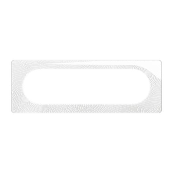 Plaque Céliane Blanc Relief 6/8 modules - CP0611