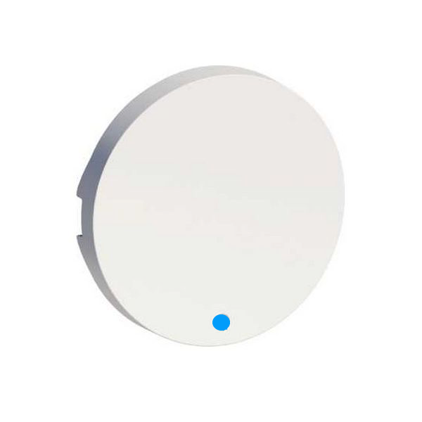 Bouton blanc pour inter à voyant + Led Odace bleu - S520297 - Schneider