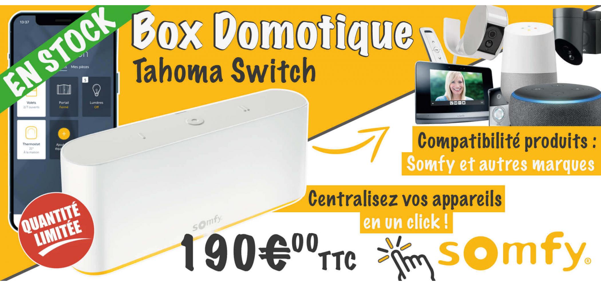 Box domotique Tahoma Somfy référence 1870594