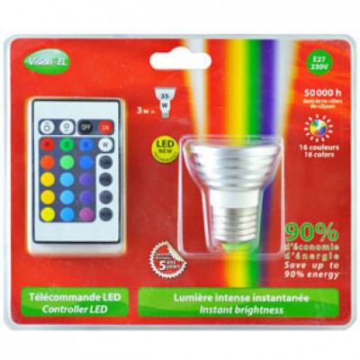 Ampoule qui change la couleur de la lumière