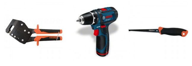 Les outils nécessaires à la réalisation d&#039;une cloison...