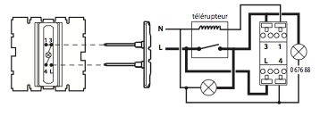 bouton poussoir avec voyant témoin