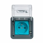 Prise saillie pour véhicule électrique Witty IP55 3KW 2P+T M2+ saillie 