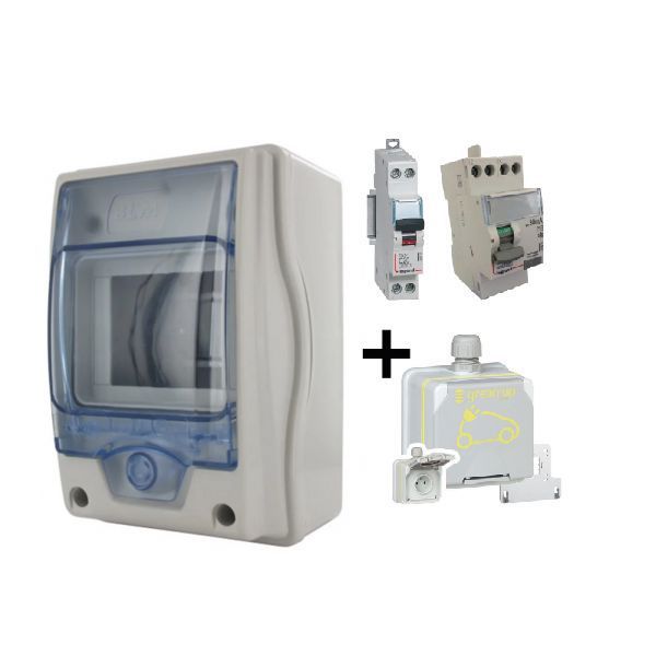 kit de recharge Sécurisé pour voiture électrique, installation.