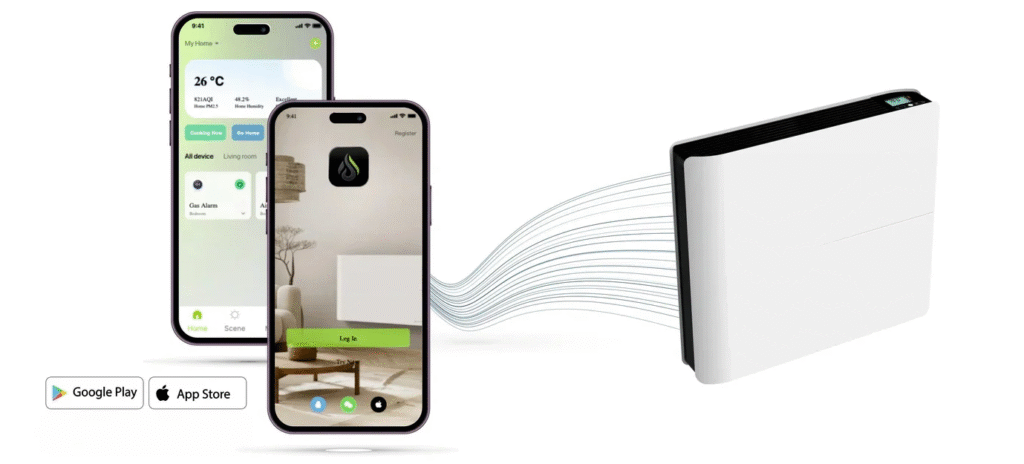 Présentation de l'application Thermoceram permettant de pilotez et de programmer les radiateurs connectés de la même marque.