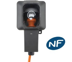 Certification NF de la prise renforcée Protec pour une sécurité totale.<br />