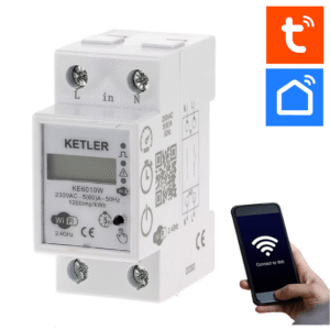 Contacteur compteur Wifi référence KE6010W pour la programmation de la recharge électrique via mobile