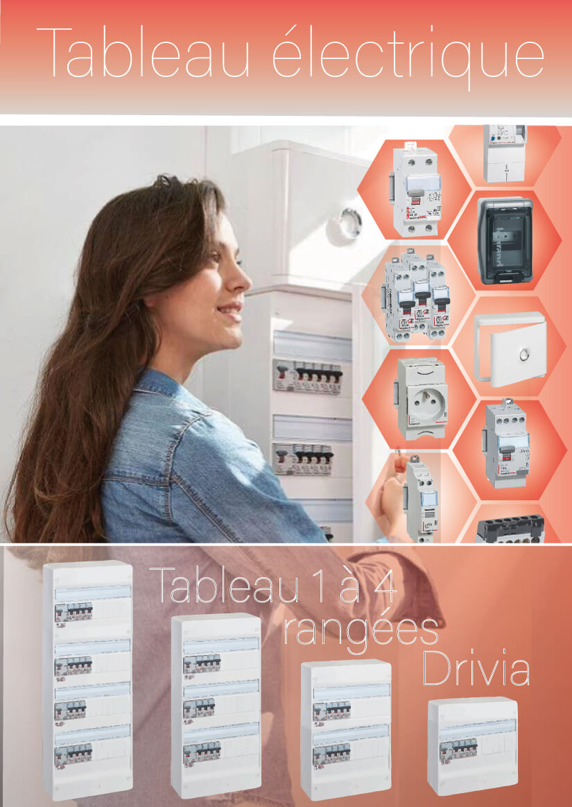 tableau electrique legrand et appareillage modulaire